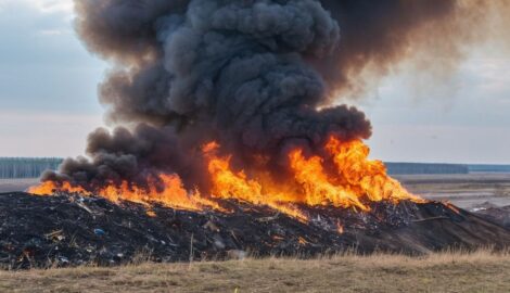 Пожар на мусорном полигоне в Новосибирске: дым и едкий запах продолжают беспокоить жителей