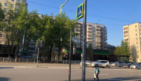 В Новосибирске на пешеходном переходе автомобиль сбил девушку с ребёнком на самокате